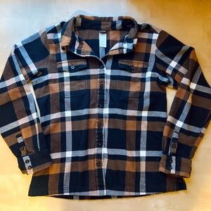 Patagonia Organic Cotton Flannel Plaid Shirt women’s size 12